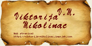 Viktorija Mikolinac vizit kartica